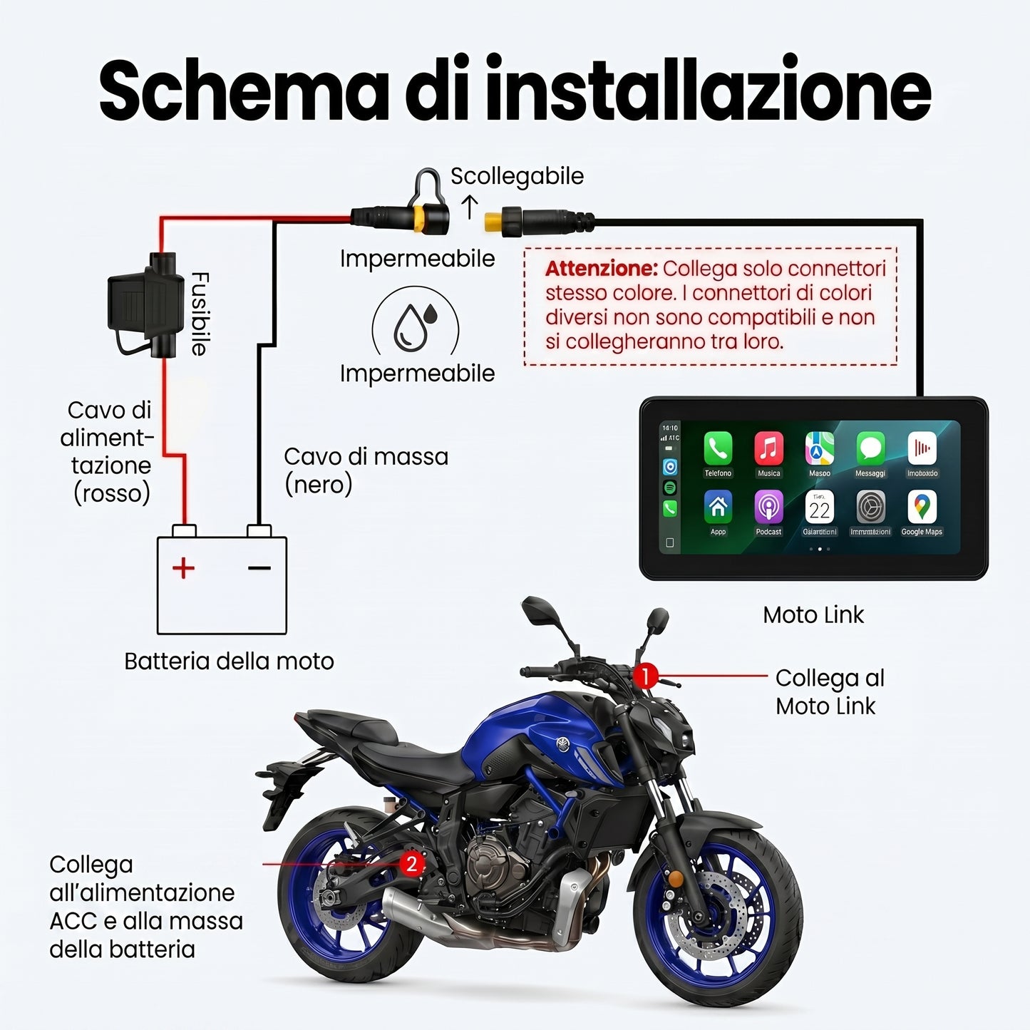 Schermo Moto Link